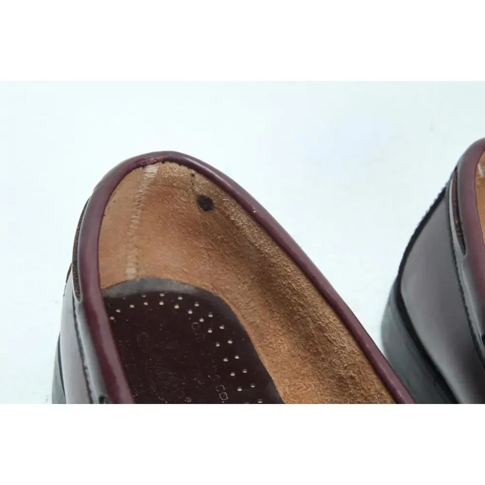 G.H. Bass & Co. Weejuns Burgundy Leather Kiltie Tassel Loafers shoes 9 D